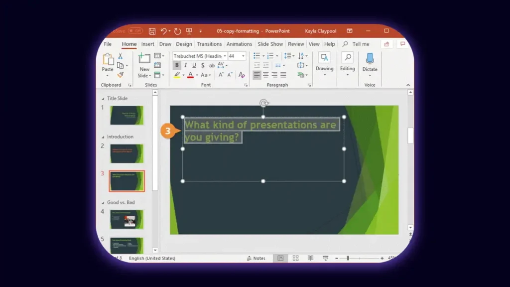 How to use format painter in ppt